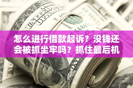 北京怎么进行借款起诉？没钱还会被抓坐牢吗？抓住最后机会！