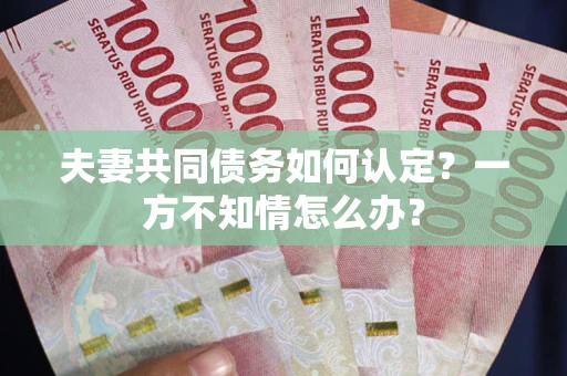 北京夫妻共同债务如何认定？一方不知情怎么办？