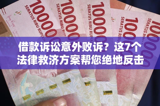 北京借款诉讼意外败诉？这7个法律救济方案帮您绝地反击！