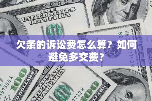 北京欠条的诉讼费怎么算？如何避免多交费？