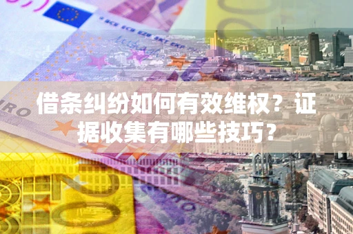 北京借条纠纷如何有效维权？证据收集有哪些技巧？