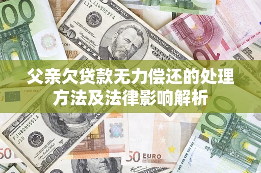 北京父亲欠贷款无力偿还的处理方法及法律影响解析