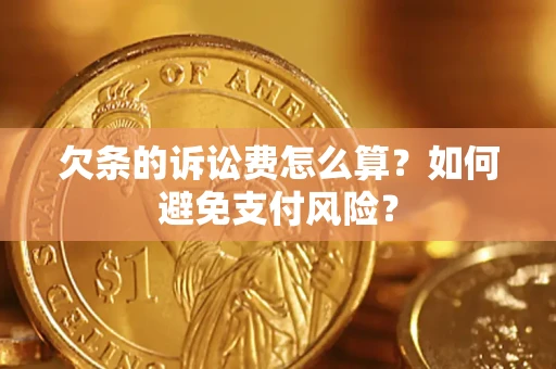 北京欠条的诉讼费怎么算？如何避免支付风险？